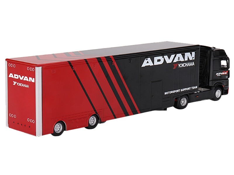 MiNiGT Mercedes Benz actros リバティーウォーク 1/64 MINI GT Mercedes-Benz Actros w/ Racing Transporter