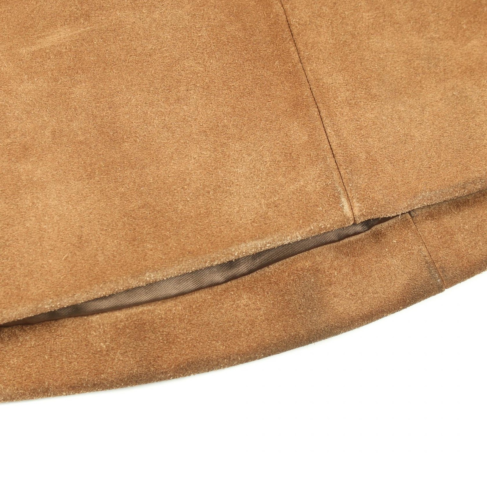 GUCCI Horsebit Sherry Line skirt 626888 Suede leather Brown Used Women size 44 thumbnail 9