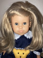 2011 Corolle 14  Vinyl/Cloth Doll Blonde Blue Eyes