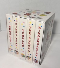 1993 Vintage Childs Library Newborn To Kindergarten 5 Book Photo Album Set NEW