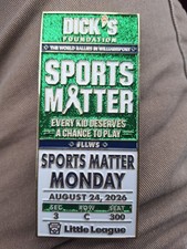 2026 Dick's Sporting Goods Sports Matter Ticket Little League WORLD SERIES PIN
