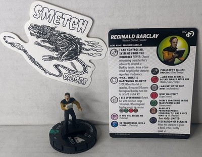RIF 012 Reginald Barclay Figure - Star Trek Heroclix Resistance is Futile 2019