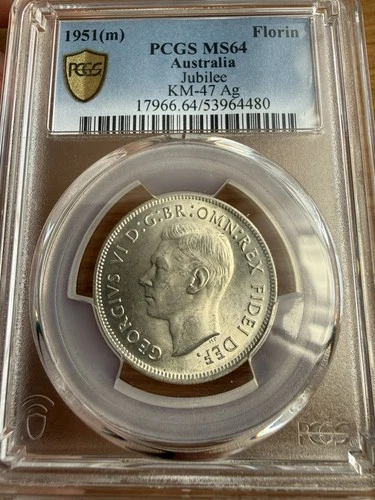 1951 George VI Florin — photo from another recent sale