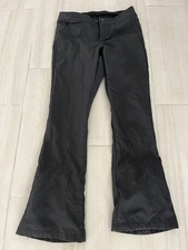 North Face Apex Fleece Lined Ski Snow Pants Womens 12 Black WindWall Softshell
