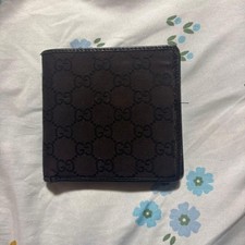 GUCCI Black Leather Bifold Wallet