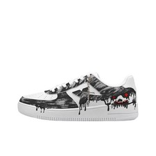 Custom Xtep Shadow Skull Low Top Unisex Casua...