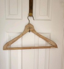 Vintage Wooden Clothes Hanger Hong Kong Tailor Yokohama Japan Advertising