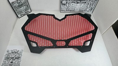 Autodecor 1Up Heavy-Duty Mesh Grille Can-Am Maverick R X RS 2024-2025 Black/Red