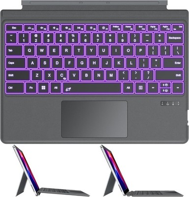 OMOTON Microsoft Surface Pro 12.3'' 7 PLUS  /7/6/5/4/3 Bluetooth Keyboard Case
