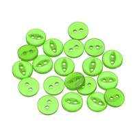 20 StüCk GrüNe Runde NäHknöPfe 11,5Mm Harz 2-Loch Fischauge Bastelknopf