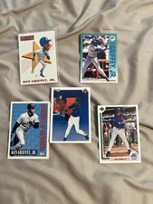 KEN GRIFFEY JR 5 CARD PREMIUM 2nd Year UPPER DECK LOT REAL NICE VINTAGE MINT HOF