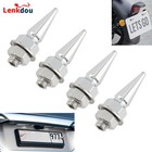 Chrome Spike License Plate Screws Fasteners For Harley BMW Motorcycle Most Cars