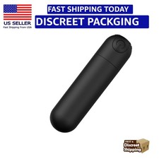 Modern Handheld Pleasure Massager - 10 Modes, Waterproof, Soft Silicone - Black