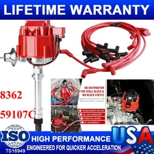 Distributor + HEI Spark Plug Wires Kit For Small / Big Block Chevy V8 Engine US