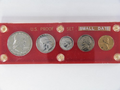Vintage Capital 1960 US Coin Silver Proof Set Small Date Cent Orig Package - 第 2/3 張圖片