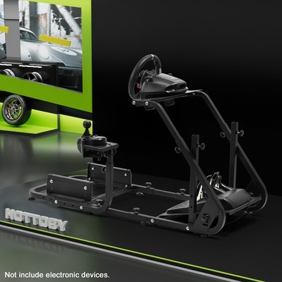 Hottoby Racing Simulator Cockpit Adjustable Fits For Logitech G920 Thrustmaster