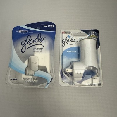 Set Of 2 Glade PlugIns Scented Oil Warmer Adjustable Electric Air Freshener NEW