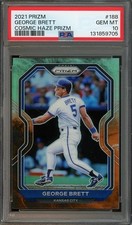 2021 Prizm #188 George Brett GEM-MT Cosmic Haze PSA 10 POP 1 Royals 9705