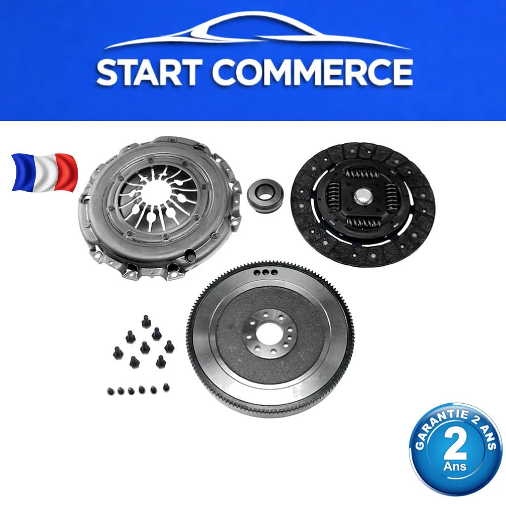 Kit embrayage et volant moteur rigide pour C4, C5, 307 et 407