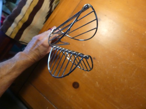HIC Taco Shell Tongs for Frying Red Handle Stainless Steel 13" Kitchen Tool - Picture 4 of 10