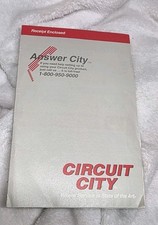 Vintage Circuit City Store Policy Booklet Low Price Guarantee 30-Day Return