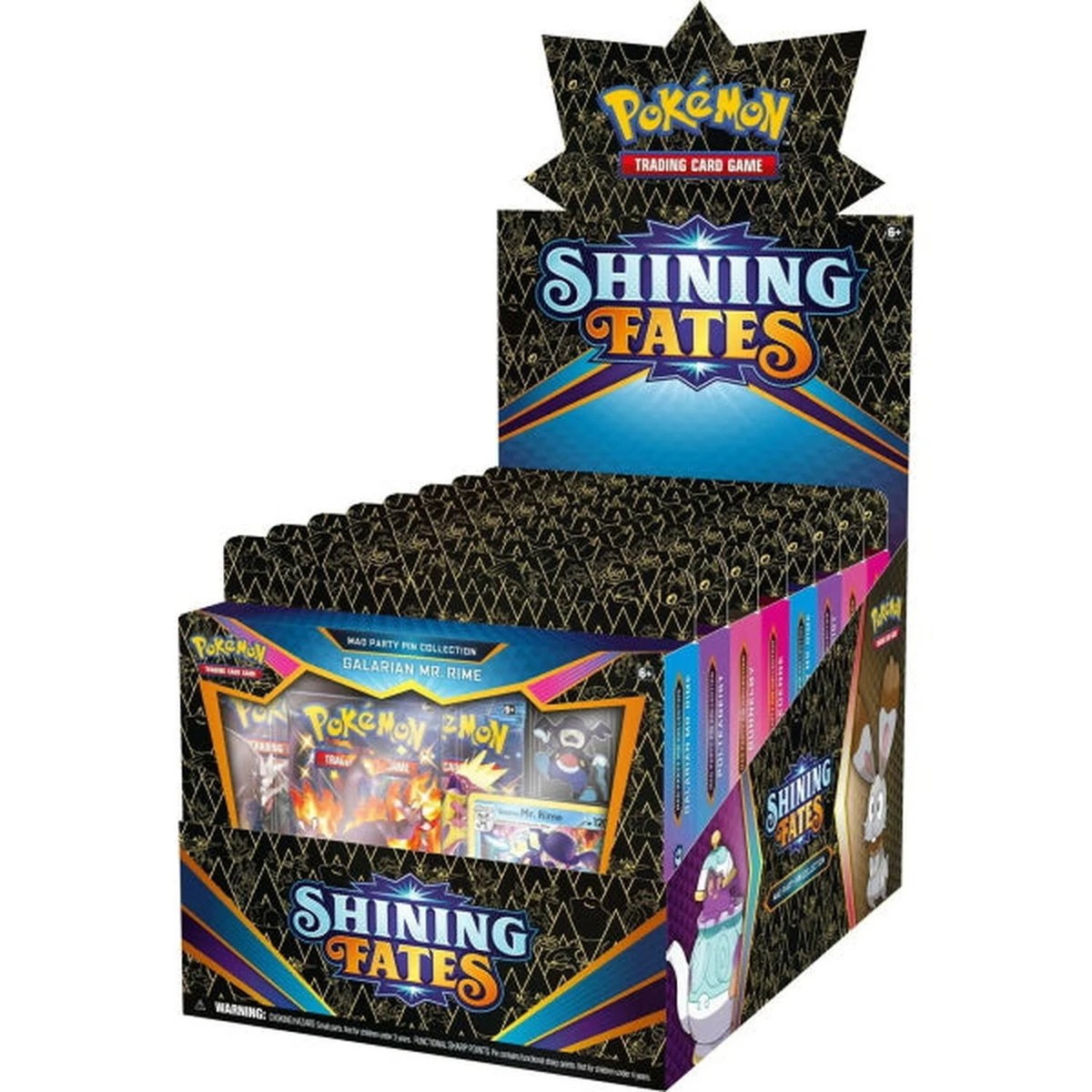 Pokemon TCG: Shining Fates Mad Party Pin Collection Box - Set of 8