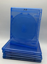 5 x Viva Elite 3-Disc 11.5mm wide Premium Bluray Replacement Case - LIKE NEW