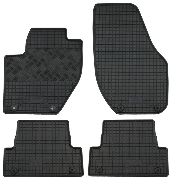GummifußMatten FüR Volvo V40 Ab Bj 2012- Passform FußMatten Gummimatten 4-Teilig-image