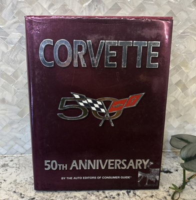 #ad Corvette 50th Anniversary Auto Editors Consumer Guide signed by Hurley Haywood $220.00