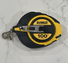 DEWALT Steel Long Tape, Tape Measure, Closed Case, 100-Foot DWHT34036L, Used.