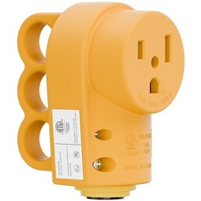 6-50R 50A 250V ETL Listed Welder 3-Prong Female Receptacle Yellow