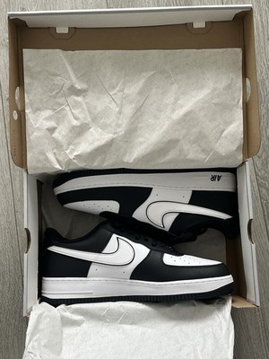 Nike Air Force 1 Low '07 White Swoosh Panda Black White Schwarz Weiß 15 US 49,5