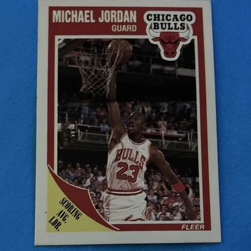Fleer 1989-90 Fleer Michael Jordan #21 Base Set Chicago Bulls Basketball Card