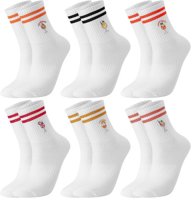 Bestickte Aperol Spritz Tennissocken atmungsaktiv Damen Herren 38-42 Crew Lustig