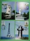DR WHO 1999 TAIWAN CHINA 4 FDC MAXIMUM CARD LIGHTHOUSE R62543