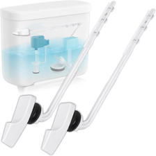 2 Pack Toilet Handle Replacement Kit, Universal Front Mount Toilet Tank Flush Le