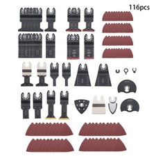116 Pcs Universal Multitool Cutting Blades Oscillating Saw Blades Kit