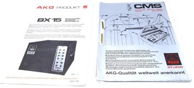 AKG Prospekte Kataloge Preisliste 1976 Mikrofone Kopfhörer Studio Vintage I711