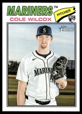 Cole Wilcox 2026 Topps Heritage Rookie Card RC ! #155 Seattle Mariners