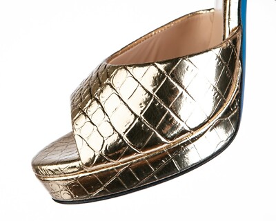 Chaussures De Tennis LORIBLU En Cuir Doré - Pointure 35, Occasion, Valeur Neuve 385€