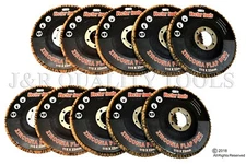10PC 180 Grit 4-1/2" Premium Zirconia Flap Disc for Sanding and Grinding