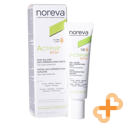 NOREVA ACTIPUR Toned BB Face Cream Light Shade SPF50+ 30 ml Tinted Hydrating - Picture 8 of 24
