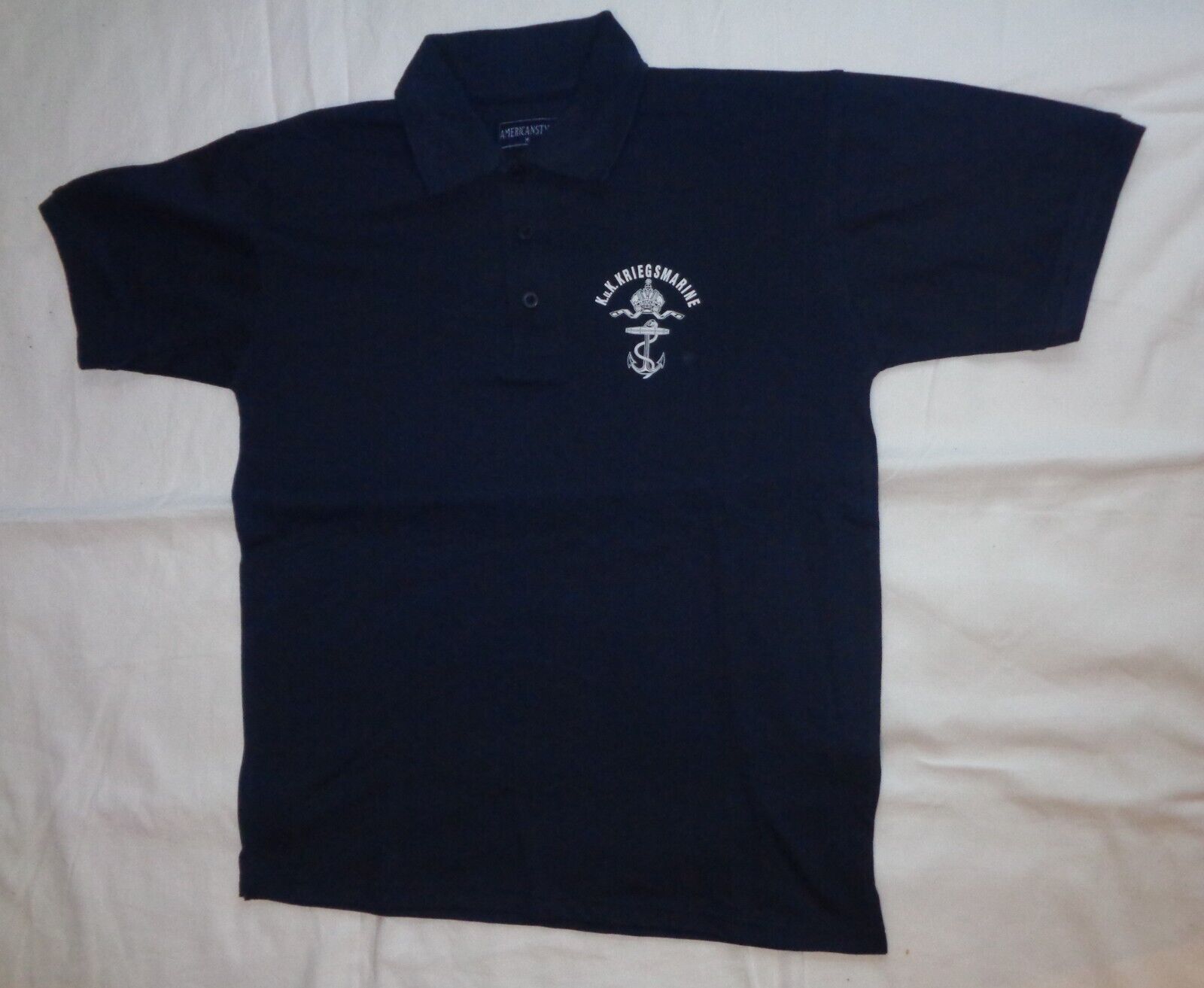 Polo Shirt Polo Hemd  Aufdruck "K.u.K. Kriegsmarine" Größe M