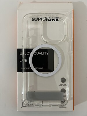 SUPERONE iPhone 14 Pro Crystal Clear MagSafe Case Stand Magnetic Slim 6.1 in New
