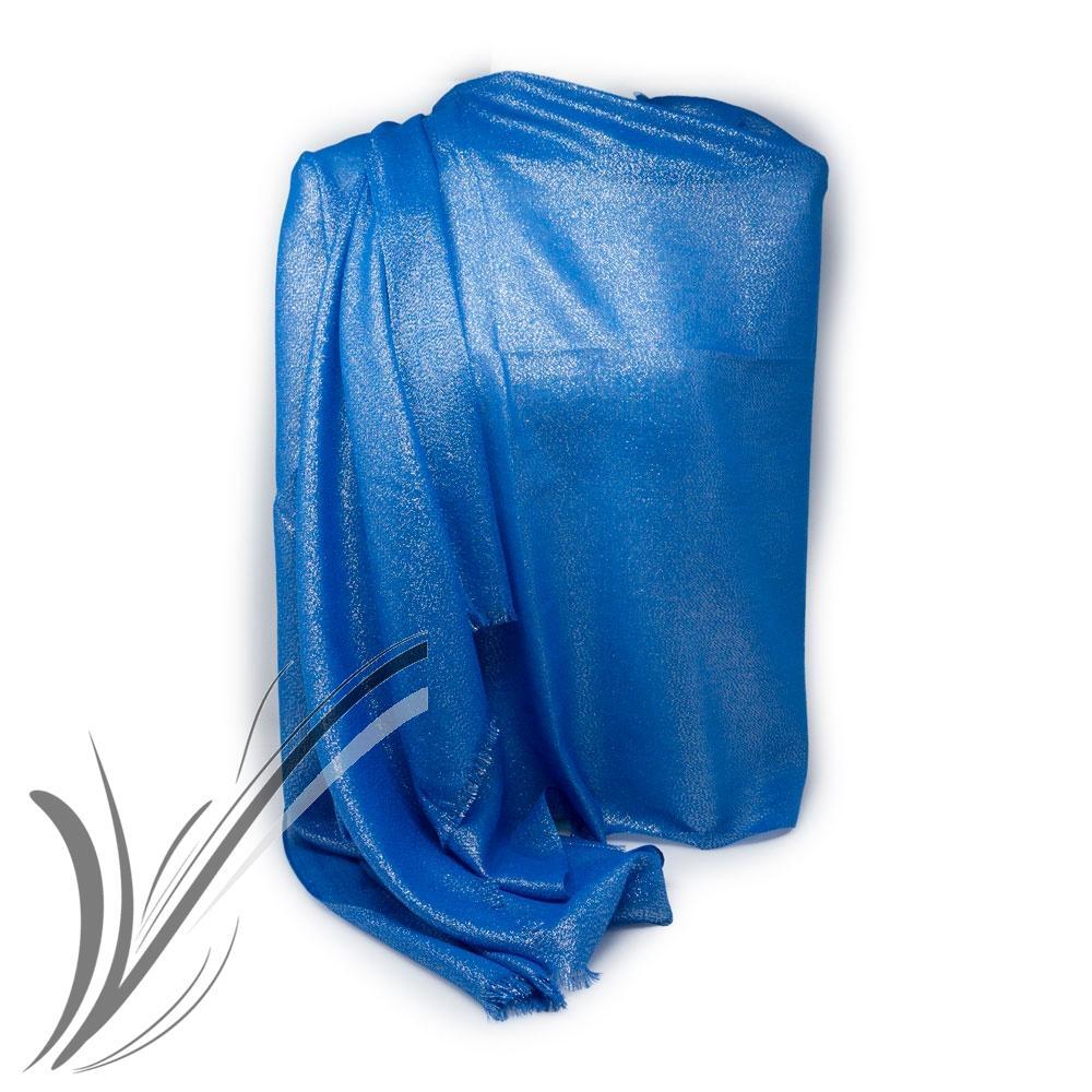 Stola blu cobalto donna elegante cerimonia coprispalle grande per