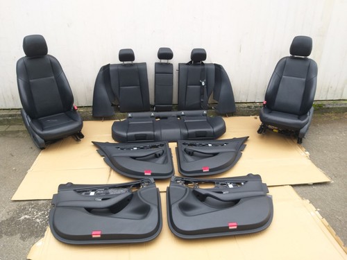 Mercedes W205 T-Modell Lederausstattung Kindersitze Sitzheizung Schwarz Satz