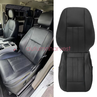 2PCS 2011-2016 For Chrysler Town & Country Bottom & Top Perforated Seat Cover