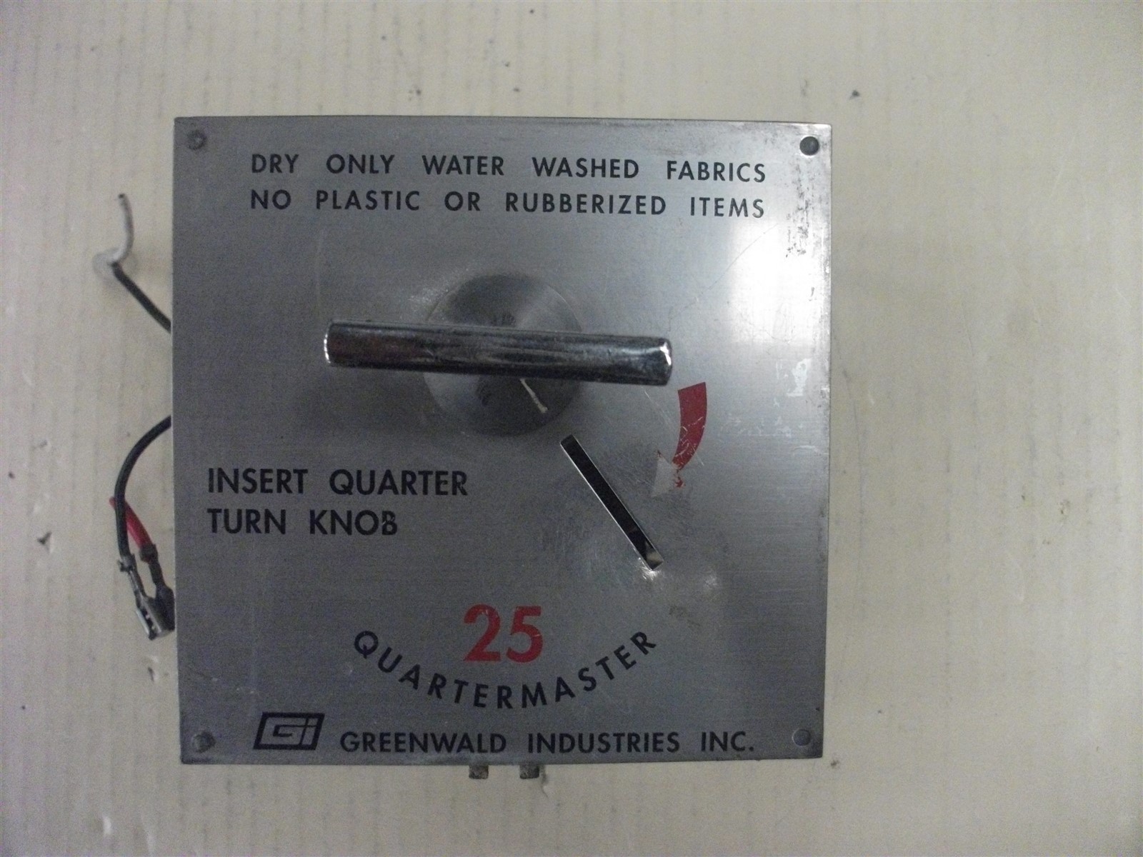 Speed Queen Greenwald Dryer 59320015 Square Coin Acceptor Coin Drop [Used] eBay