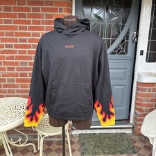 HUGO Droma Logo Hoodie Black Brand New Without Tags Original Price £169 Size L