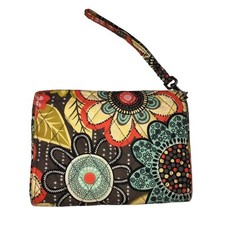 Vera Bradley Flower Shower Wristlet Clutch Wallet Phone Floral Turn Lock Quilted